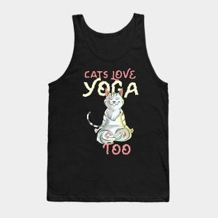 Meditating Cats Love Yoga Tank Top
